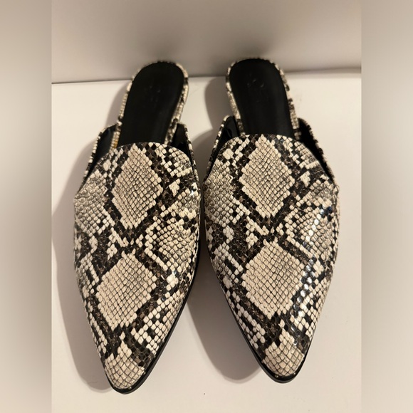 Loft Snake Print Mule Flats size 8 - Picture 2 of 6